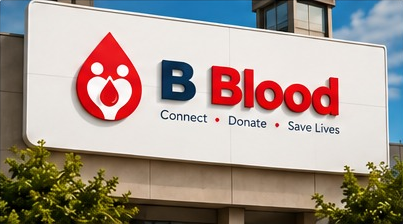 Healthcare professional preparing blood donation equipment